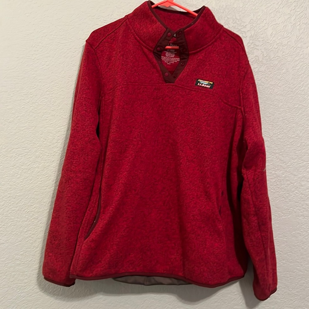 LL Bean quarter button pullover